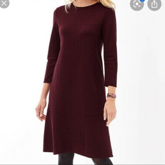 J. Jill Dresses & Skirts - J.JILL Ponte Knit Dress fit & flare Dress PS 1477